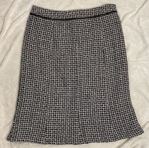 Pendleton schwarz & weiß gefüttert Seide Tweed Rock Größe 18 Tall - Bild 1 von 9