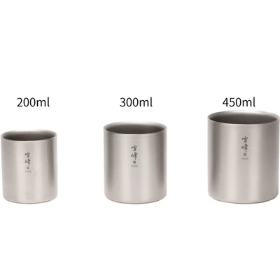 Snow Peak Tokyo Jap Limited Edition Stack Mug TW-124, 123, 122 Camp Silver - Image 1 of 4