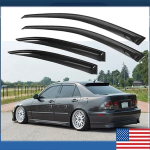 For 2006-2012 Lexus IS250 IS350 ISF Sedan Window Visor Sun Rain Guards Deflector - Picture 1 of 11
