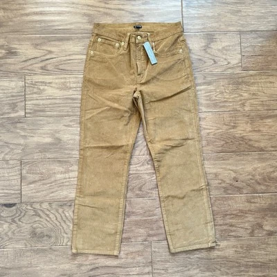 NWT J.Crew Pants Women's 27P Petite Vintage Straight Garment-Dyed Corduroy Tan - Image 1 of 4