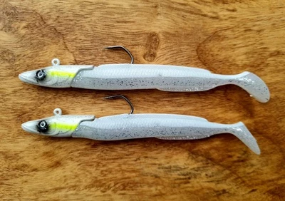 Combe Lures Classic Sand Eel Sea Fishing Lure Combo Pack 23g Bass Pollock Cod - Image 1 of 4
