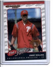 Jimmy Rollins Donruss the rookies gold card 2001 (Short print)