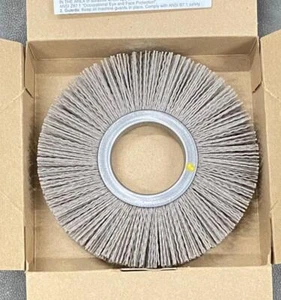 1 new BRM #NY-6 80AO 6" x 2" A.H. 80 Grit Nylon Brush Wire Wheel, USA #21525 - Afbeelding 1 van 3