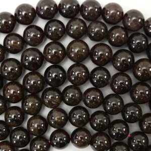 Natural Red Garnet Round Beads Gemstone 15" Strand 4mm 6mm 8mm 10mm - Picture 1 of 5