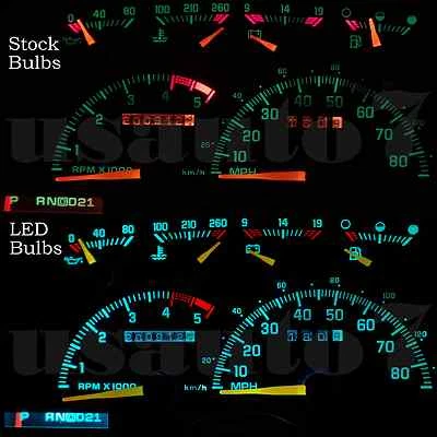 NEW Dash Gauge Aqua Blue LED LIGHTS KIT Fit 82-94 Chevy S10 Truck Analog Cluster Foto 1 de 4
