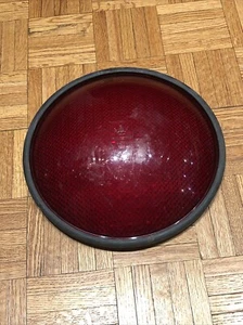 Eagle Signal Gulf Western 12" Red Plastic Traffic/Train Len w/ Gasket - Picture 1 of 9