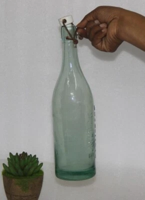 Botella Vintage Vidrio Blanco Marca E.MERCK DARMSTADT Original Antigua 14126 Foto 1 de 4