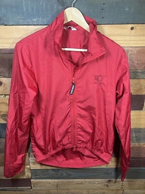Vintage Pearl Izumi Biker Red colored jacket windbreaker Coat Size Small Foto 1 de 4