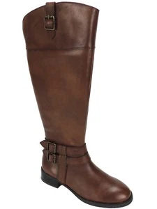 INC International Concepts Women's Fahnee Wide Calf Riding Boots Leather 5.5 M - Picture 1 of 4
