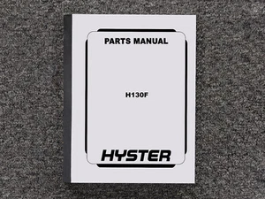 Hyster Forklift H130F Parts Catalog Manual - Picture 1 of 1