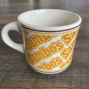 Vintage Sambo’s Restaurant Coffee Mug Cup 1970's Diner USA Collectible HTF - Picture 1 of 4