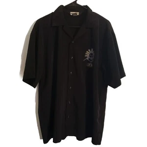Million Guy Stitched Embroidered Jesus Button-Up Shirt Medium Back is stitched - Picture 1 of 6