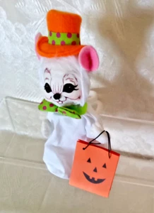Muñeca Mobilitee Annalee Halloween Mouse Truco o trato Fantasma 6.5" 300717 - Imagen 1 de 6