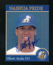 2006 Nashua Pride Team Issue Elliott Ayala signed auto autograph tough