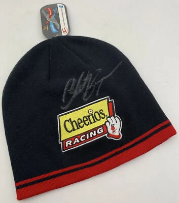 Clint Bowyer Signed Beanie Cap Hat Cheerios Racing With Tag NASCAR 20-2554 Foto 1 de 4