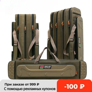 New 2/3/4 Layer 80/90/100/120CM Fishing Bag Multifunctional Fishing Rod Pole Bag - Picture 1 of 42