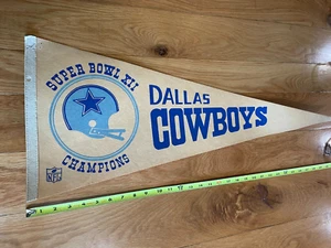 Super Bowl XII Champions Dallas Cowboys vintage 30" pennant 1978 - Picture 1 of 8