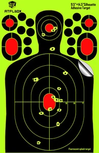 Shooting Range Paper Target Splatter and Self Adhesive 9.5''*14.5'' QTY 25Pcs - Picture 1 of 4