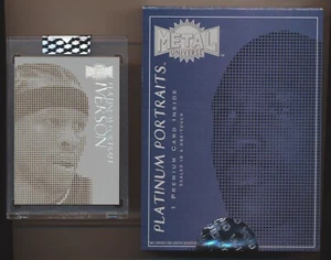 2021 Metal Universe Skybox Platinum Portrait Allen Iverson 9 of 15 PP B - Picture 1 of 2