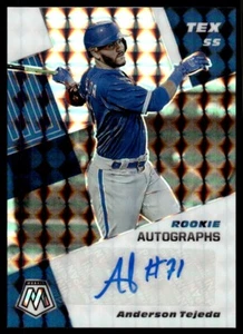2021 Panini Mosaic Rookie Autographs Choice Fusion Anderson Tejeda Auto Texas - Picture 1 of 2