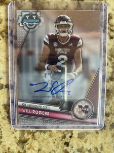 2023 Topps Bowman Chrome U Will Rogers Auto #179 