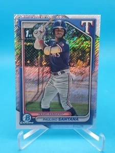 Paulino Santana 2024 Bowman Chrome #BCP-245 1st Bowman Shimmer Refractor - Picture 1 of 2