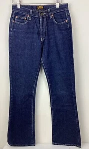 Lee Womens Denim Jeans Size 11 Flares Blue Dark Wash 5 Buttons - Bild 1 von 9