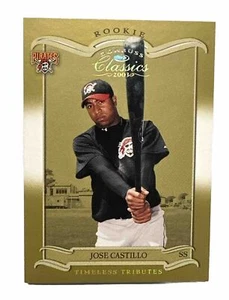 2003 Donruss Classics Jose Castillo Gold /100 #187 Rookie Card - Imagen 1 de 2