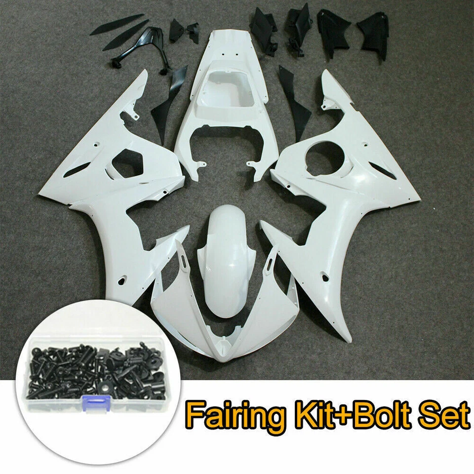 Kit de carenado de inyección sin pintar + pernos para Yamaha YZF R6 2003-2004 / R6S 2006-09 Foto 1 de 4