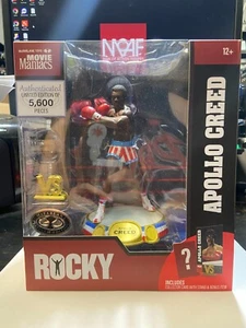 Rocky Movie Maniacs Wave 1 Apollo Creed PLATINUM CHASE 6" Posed Figure Mcfarlane - Picture 1 of 6