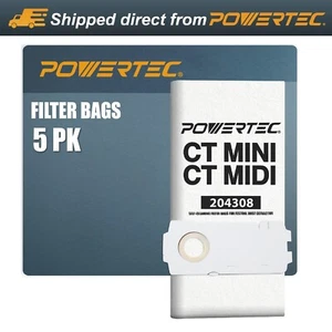 POWERTEC 5PK Festool CT MINI, MIDI, CT15 Vacuum Bags Dust Collection 75085 - Bild 1 von 11