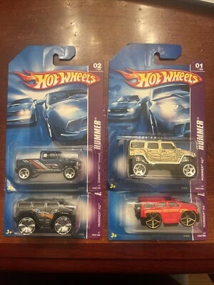 2006 HOT WHEELS HUMMER COMPLETE SERIES LOT OF 4 CARS FREE SHIPPING AND UNOPENED - Image 1 of 4