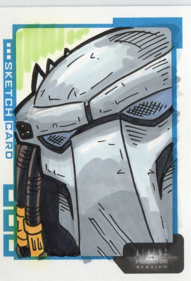 Aliens vs Predator Requiem AVP Inkworks 2007 Sketch S.MW Matt Wendt #179/299 - Image 1 of 4