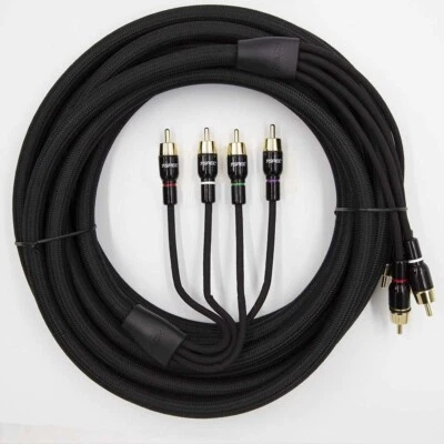 T-Spec V16RCA-174 V16 Series 4 Channel RCA Audio Cables 26 AWG OFC 17 Ft - Image 1 of 4