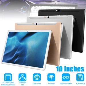 Tablet 10.3" WIFI Android 13 HD 128GB Tablet Pad Octa-Core Doppia Fotocamera 4G LTE - Foto 1 di 17
