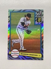 2016 Panini Donruss 1982 Design Holoflow /199 Brandon Crawford D82-22 Giants