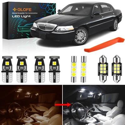 Substituição de LED interior branco brilhante para carro Lincoln Town 1998-2004 2005 2006 - Imagem 1 de 4