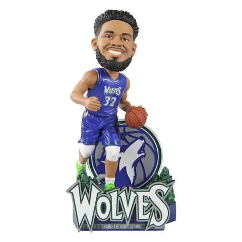 Karl-Anthony Towns Minnesota Timberwolves 2022 City Jersey Bobblehead NBA Cover