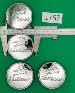 Carlsson center cap Set of 4, Silver approximately 60 mm - Imagen 1 de 2