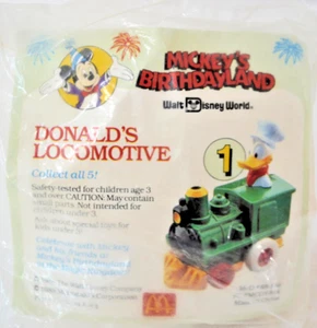 Locomotora Donald's #1 1988 McDonalds juguete de comida feliz país de cumpleaños - Imagen 1 de 2