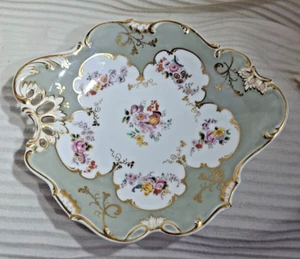 Minton Antique Regency Dessert Plate Oxford Embossed Porcelain - Circa 1836 - Picture 1 of 4