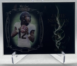 2021 Wild Card Matte  Jamie Newman RC Smoking Guns /199 Black/White