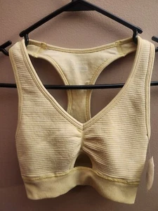 Offline Aerie Seamless Sport BH Einfarbig Gelb Senf Größe XXS Neu mit Etikett - Bild 1 von 4