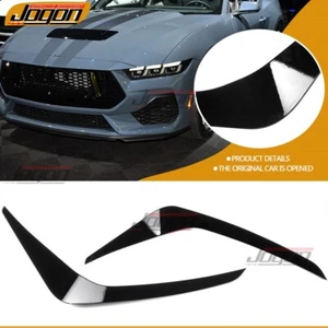 Black Front Bumper Grille Side Trim Strip For Ford Mustang S650 GT Premium 2024+ - Picture 1 of 10