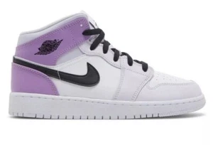 Air Jordan 1 Mid GS 'Barely Grape' Black White DQ8423-501 Youth/Women's Sizes - Picture 1 of 5