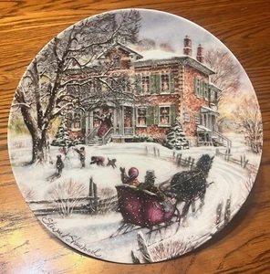 1989 Dominion China Victorian Christmas “Coming Home” Collection W/COA NIB - Picture 1 of 4