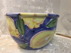 Vintage Portugal Stoneware Pottery Serving Mixing Bowl 8" - Picture 1 of 7