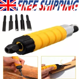 Electric Drill Wood Chisel Carving Tool Wrench Flexible Shaft Engravement Tool - Picture 1 of 8