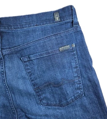 7 for All Mankind Men’s Slimmy Blue Jeans Size 36 - Image 1 of 4