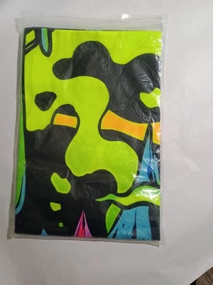 抽象霓虹壁挂毯 59x51 英寸 – 多色艺术面料(不确定) — 第 1/3 张图片